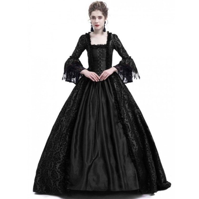 Patchwork Flared Sleeve Dress  - Dresses review and price