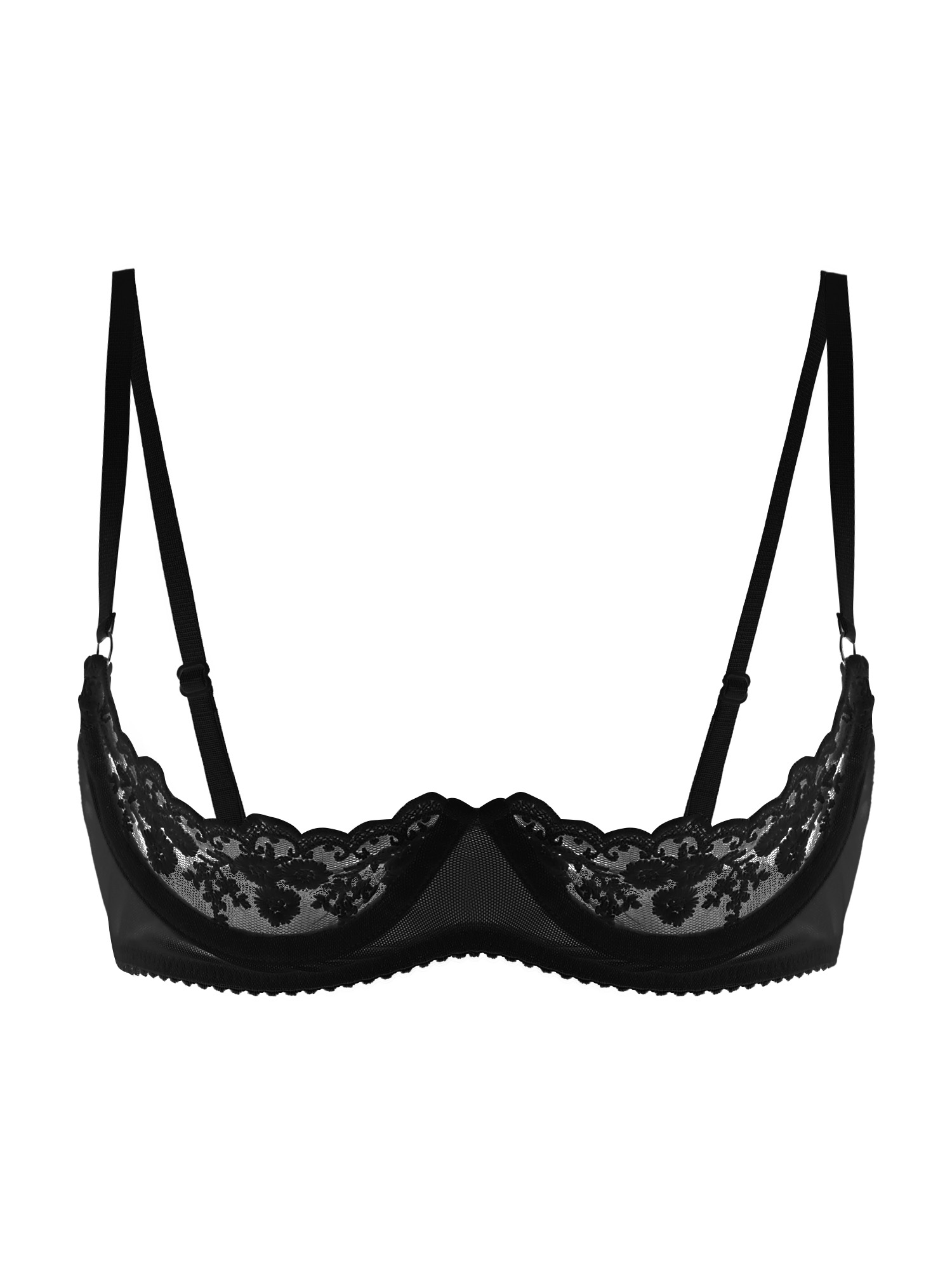 Women Sexy Open Cups Bra Sheer - Lingerie review and price