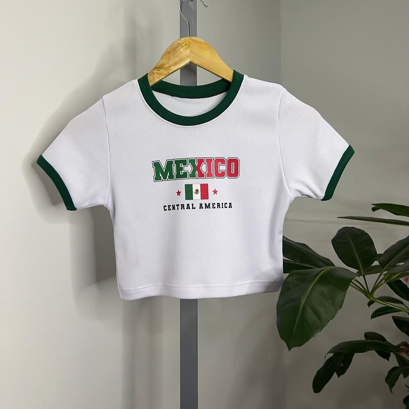Mexico Fairycore Slim T-shirts - Y2K Graphic Baby Tee Crop review and price