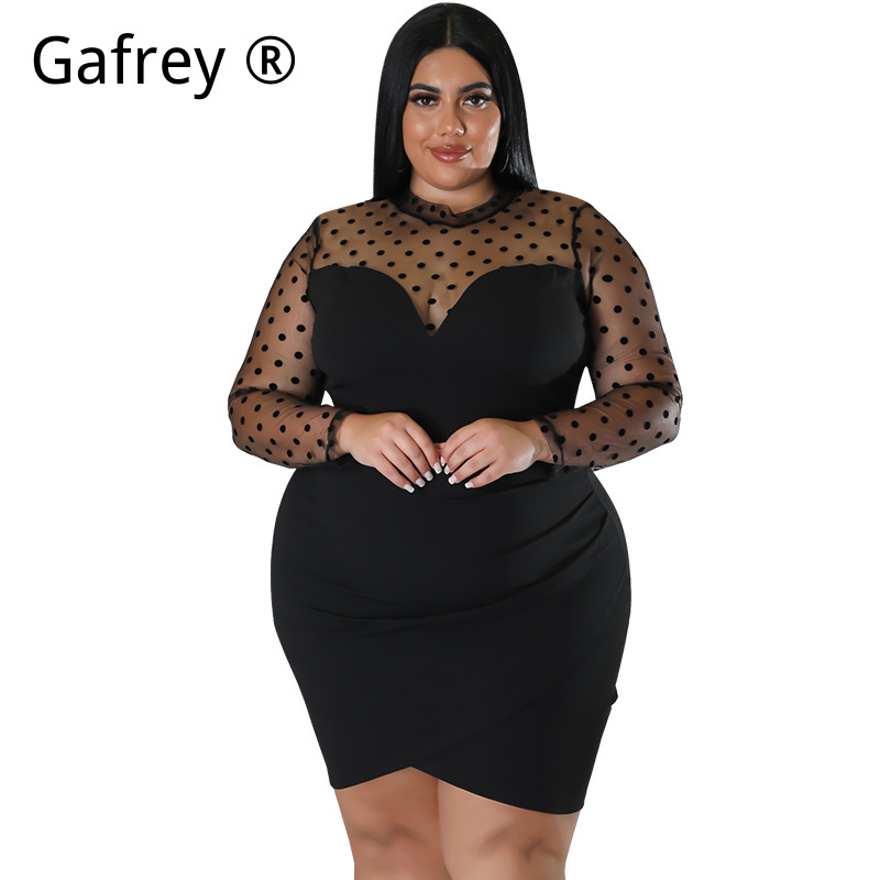 XXL 3XL 4XL 5XL Plus Size Wome - Sexy Mesh Sheer Bodycon Dress review and price