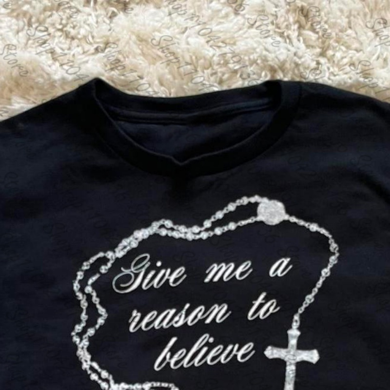 2000s Woman Clothing Y2K Cloth - Y2K Graphic Baby Tee Crop review and price