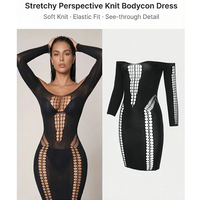 Women Sheer Mesh Long Sleeve B - Sexy Mesh Sheer Bodycon Dress review and price