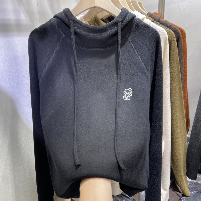 Women's Fleece Lined Hoodie Sw - Korean Style A Line Shirt Dress review and price