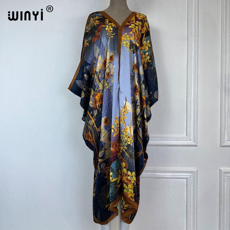 WINYI 2023 V-neck Africa Fashi - Boho Summer Beach Maxi Dress review and price
