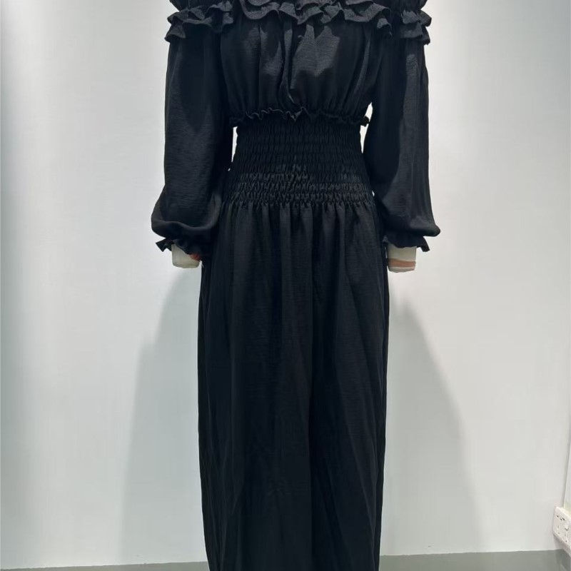Women Off‑Shoulder Ruffle Maxi - Off Shoulder Puff Sleeve Sundress review and price
