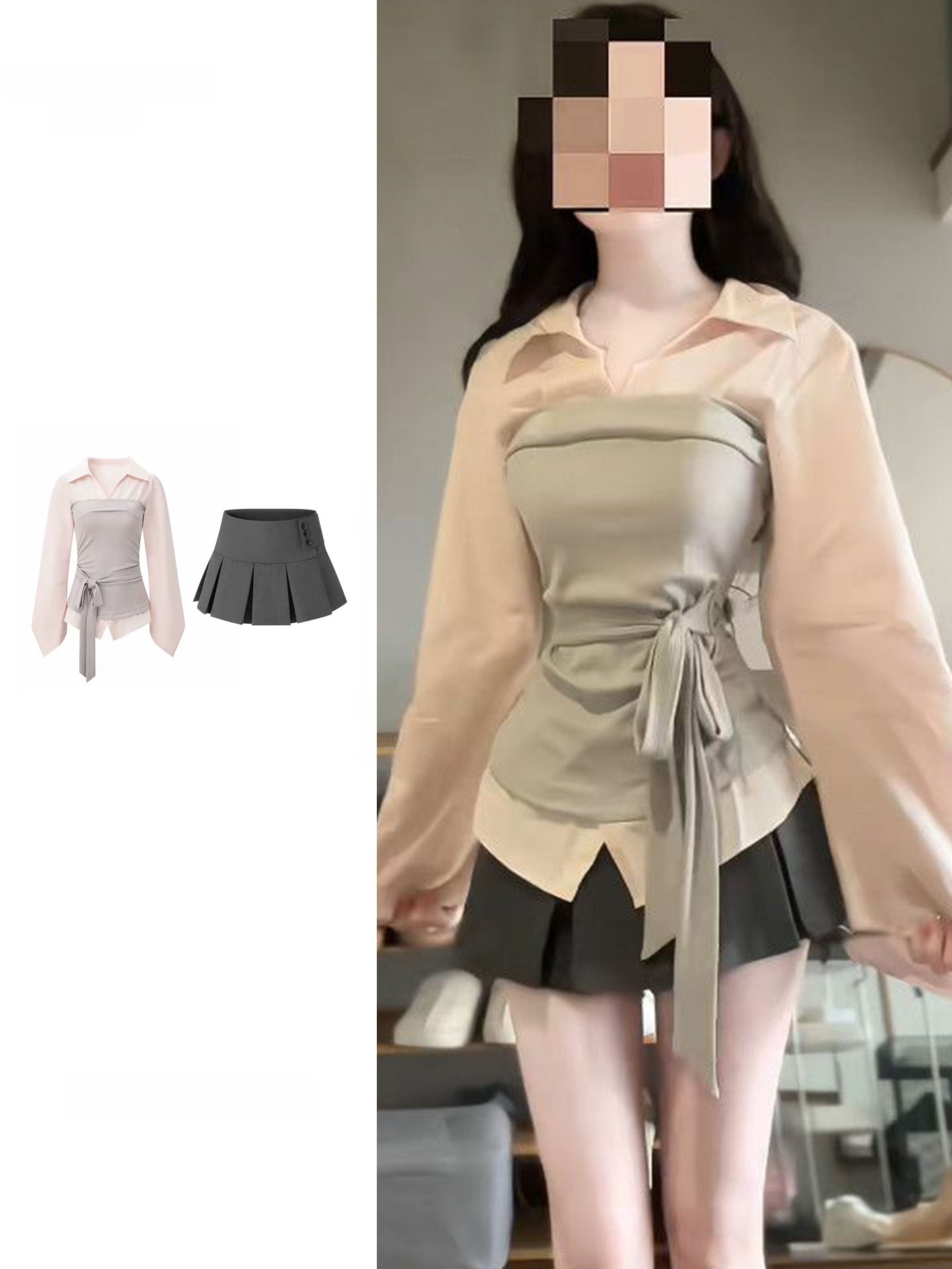 Women's plus Size Korean Style - Korean Style A Line Shirt Dress review and price