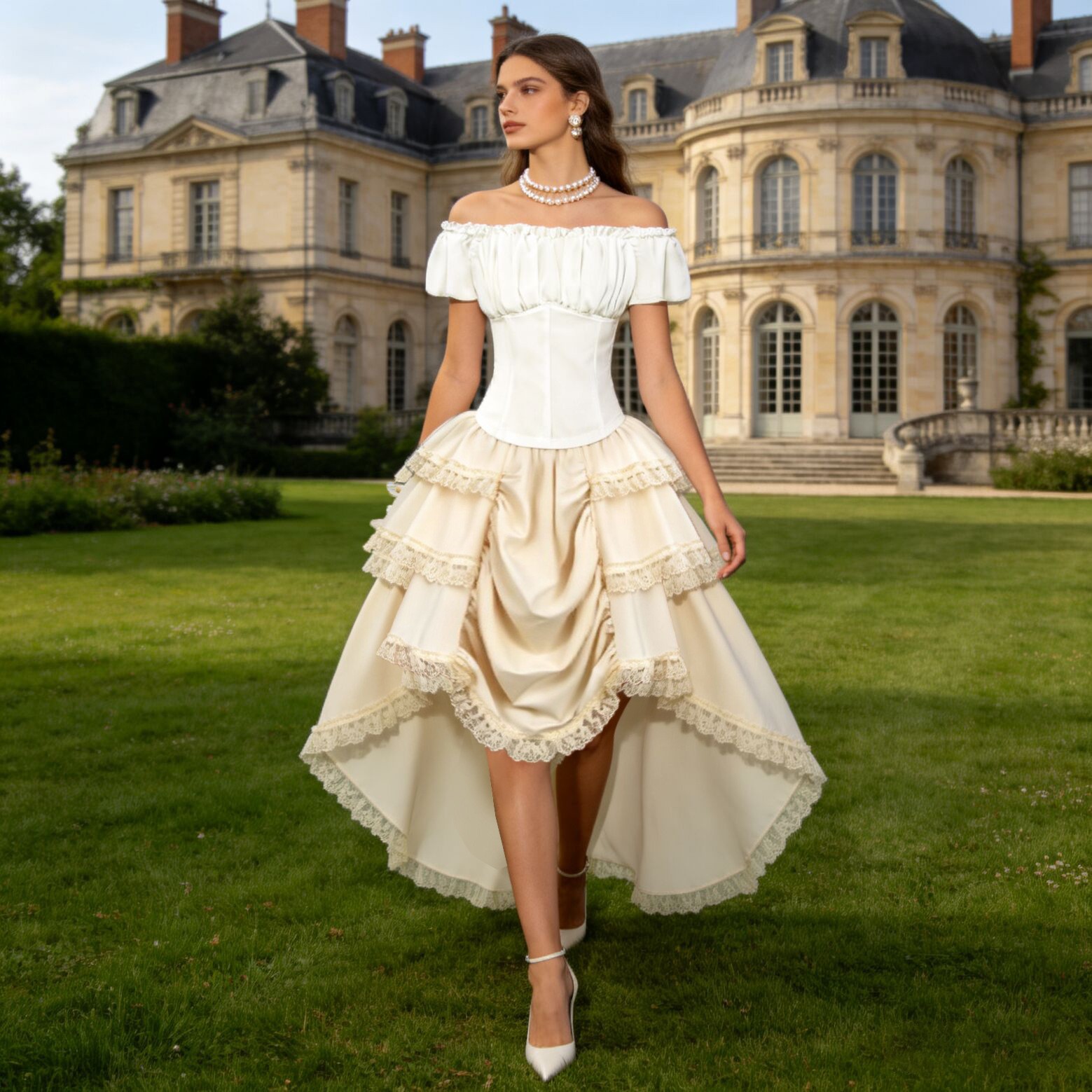 Renaissance Asymmetrical Hem S - Skirts review and price